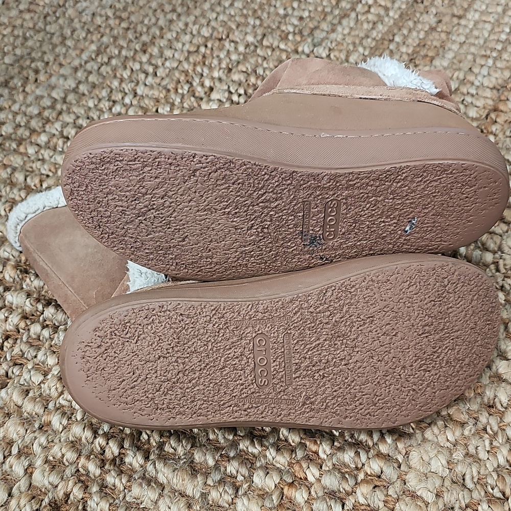Crocs Tan Shearling-Lined Booties - image 6